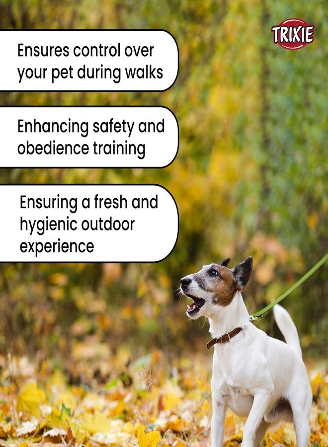 Trixie Premium Anti Slip Padded Handle Long Dog Leash, Durable, Comfortable and High Strength Dog Training Leash for 10 kg or Less 3.93 ft./15 mm (XS-S, Forest) - Image 5